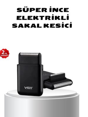 Elektrikli Tıraş Makinesi Çift Başlıklı Ultra İnce Tasarım