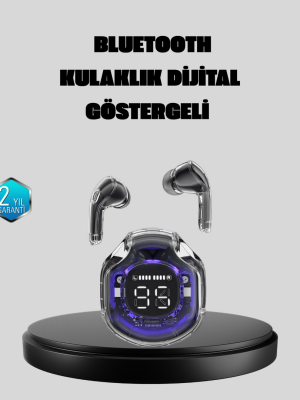 ENC Mikrofonlu Kablosuz Kulaklık Dokunmatik Kontrol ve LED Ekran Şarj Kutulu