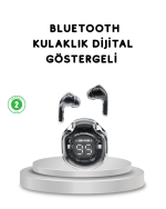 Bluetooth 5.3 Kablosuz Kulaklık HiFi Stereo ve Ekstra Bass Dijital Ekranlı