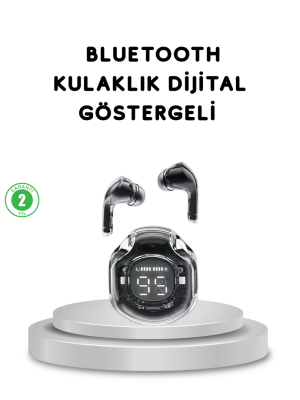 Bluetooth 5.3 Kablosuz Kulaklık HiFi Stereo ve Ekstra Bass Dijital Ekranlı