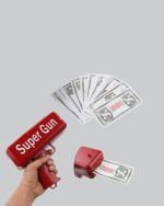 Super Money Gun Para Saçma Tabancası Yüksek Atış Güçlü Kırmızı Model - Görsel 2