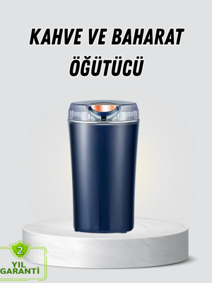 Kahve ve Baharat Öğütücü Otomatik Mekanizmalı Dayanıklı Çelik