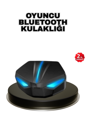 Tam Kablosuz Oyuncu Kulaklığı 5.0 Bluetooth LED Kontrollü