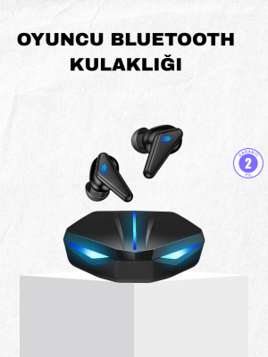 Oyuncu Bluetooth Kulaklık Tam Kablosuz Stereo LED Işıklı