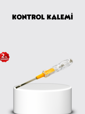 Neon Lambalı Elektrik Kontrol Kalemi Nikel Kaplama 110-220V
