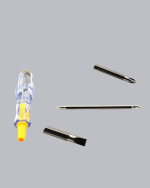 Neon Lambalı Elektrik Kontrol Kalemi Nikel Kaplama 110-220V - Görsel 2