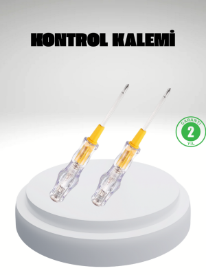 Elektrik Test Kalemi Neon Işıklı Nikel Kaplama 110-220V Dirençli
