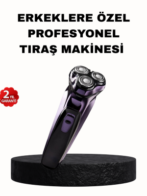 Şarjlı Saç ve Sakal Tıraş Makinesi Kablosuz Kompakt Tasarımlı