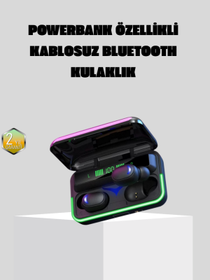 Kablosuz Oyuncu Kulaklığı Powerbank Şarj Kutulu RGB 5.1