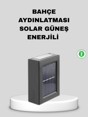 Solar Dış Mekan Aplik Su Geçirmez Dayanıklı LED Aydınlatmalı