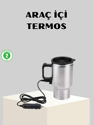 12W Araç Tipi Su Isıtıcı Kupa Bardak Pratik Isıtmalı