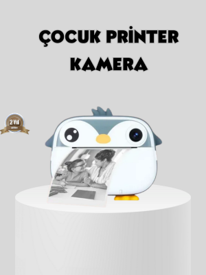 Termal Baskı Çocuk Kamerası HD Çekim USB Şarjlı Eğitici Oyuncak