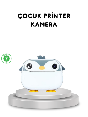 Çocuk Fotoğraf Makinesi Termal Baskılı Anında Çıktı HD Video Kayıtlı