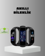 Akıllı Bileklik Adım Sayarlı Kalori Takipli Bildirim Uyumlu IP67