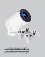 Kablosuz Projeksiyon Cihazı 4K Destekli HDMI USB Oyun Uyumlu - Görsel 5