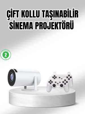 Projeksiyon Cihazı 4K Destekli Kablosuz Bağlantılı Bluetooth 5.0