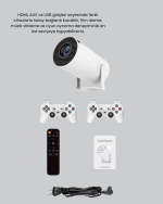 Projeksiyon Cihazı 4K Destekli Kablosuz Bağlantılı Bluetooth 5.0 - Görsel 3