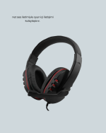 Stereo Kırmızı Gaming Kulaklığı Yumuşak Pedli Mikrofonlu - Görsel 2