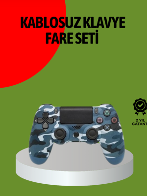 PS4 Kablosuz Oyun Kolu Gecikmesiz Bağlantılı Ergonomik Tasarımlı