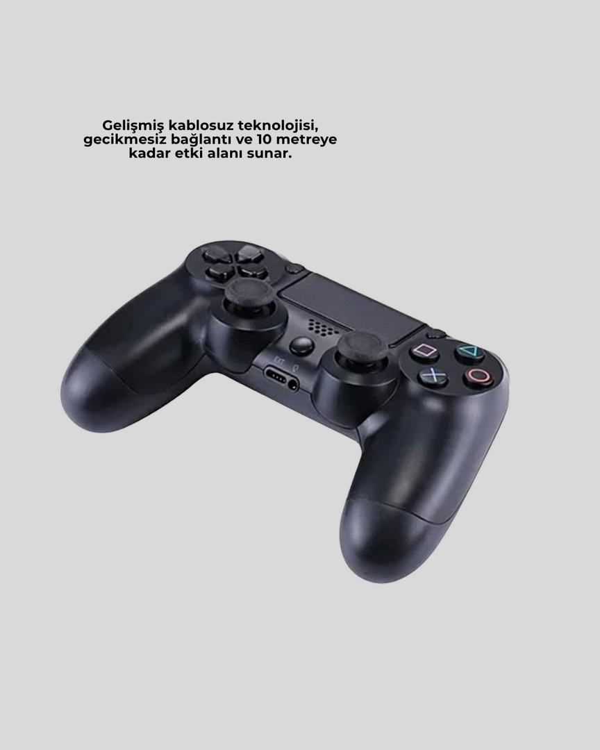1241318_12.png PS4 Uyumlu Kablosuz Oyun Kolu Ergonomik Çift Titreşimli - Görsel 5