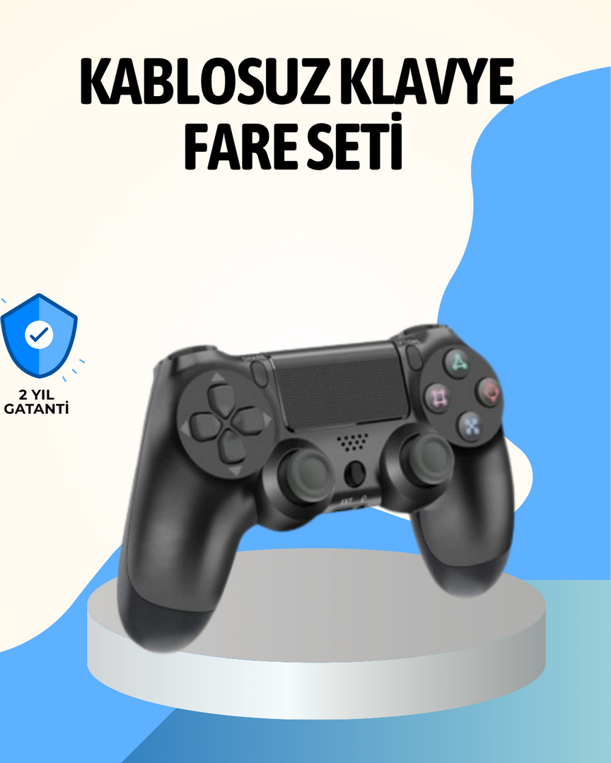 1241318_4-142.png PS4 Uyumlu Kablosuz Oyun Kolu Ergonomik Çift Titreşimli - Görsel 1