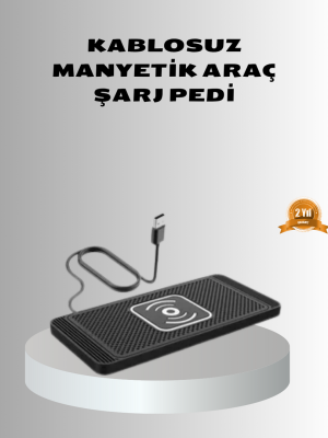 Manyetik Şarj Pedi 7.5W 10W 15W Hızlı Şarj Kaymaz Tabanlı