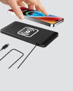 Manyetik Kablosuz Şarj Pedi 15W Hızlı Şarj Kaymaz Silikon Qi Destekli - Görsel 2