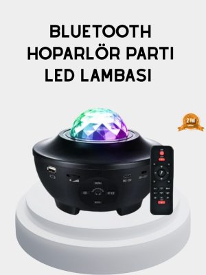 LED Yıldızlı Projektör Galaxy Modlu Renk ve Parlaklık Ayarlı Gece Lambası