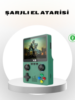 Taşınabilir Oyun Konsolu 3.5 İnç IPS Ekran Yaylı Çift LR Tuşlu