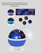 Çocuk Gece Lambası 6 Modlu Renkli LED Enerji Tasarruflu Masal Işığı - Görsel 4