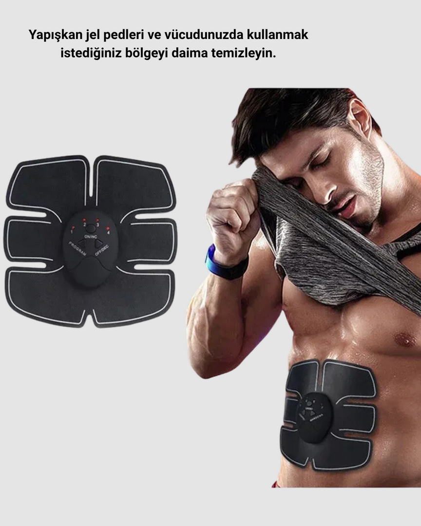 1241376_6-152.png Elektronik Kas Uyarıcı Cihaz 6 Farklı Modlu Jel Pedli Göbek Kol Stimülatör - Görsel 4