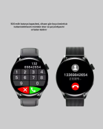 Akıllı Saat GPS Destekli Sesli Görüşme 500 mAh Nabız Uyku Takipli - Görsel 3