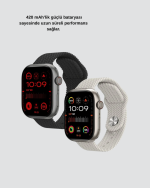 Akıllı Saat Kablosuz Şarjlı Bluetooth 5.2 Arama Bildirim Sesli Asistan 420 mAh - Görsel 3