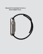 Akıllı Saat Kablosuz Şarjlı Bluetooth 5.2 Arama Bildirim Sesli Asistan 420 mAh - Görsel 4