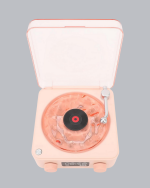 3-ü-1 Gece Işığı Bluetooth Hoparlör ve Dijital Saat Vintage Plak Çalar Tasarımlı - Görsel 2