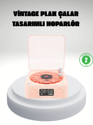 Gece Lambası Stereo Bluetooth Hoparlör Dijital Saat Su Dalgası Efektli 3-ü-1 Cihaz