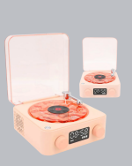 Gece Lambası Stereo Bluetooth Hoparlör Dijital Saat Su Dalgası Efektli 3-ü-1 Cihaz - Görsel 5