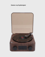 Dekoratif Gece Işığı Bluetooth Hoparlör Dijital Saat Çok Yönlü Sesli Aydınlatma - Görsel 5