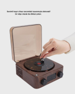 Gece Lambası Bluetooth Hoparlör Dijital Saat Çok Fonksiyonlu Su Dalgası Işıklı - Görsel 2