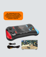 500 Oyunlu El Tipi Taşınabilir Oyun Konsolu – Şarjlı ve TV Bağlantılı Model - Görsel 3