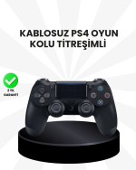 Şarjlı Kablosuz PS4 Oyun Kolu Titreşimli Hassas Kontrol
