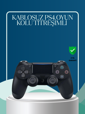 Kablosuz PS4 Oyun Kolu Çift Motor Titreşimli Uzun Bataryalı