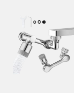 1080° Dönebilen Musluk Ucu – Su Tasarruflu, Esnek ve 360° Çift Eksenli Başlık (Kopya) - Görsel 5