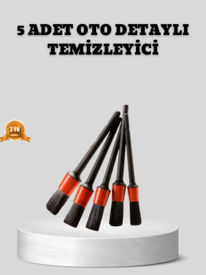 Araç Detay Temizlik Fırçası 5’li Set Çizmeyen Kıl Çok Yönlü Kullanım