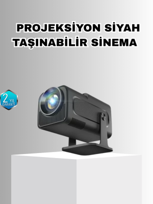 Taşınabilir Akıllı Projeksiyon HDMI USB Uyumlu Oyun Destekli Kompakt