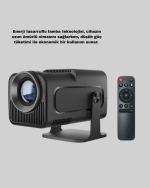 Taşınabilir Akıllı Projeksiyon HDMI USB Uyumlu Oyun Destekli Kompakt - Görsel 4