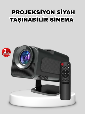 Akıllı Projeksiyon Cihazı HDMI USB Bağlantılı Taşınabilir Enerji Tasarruflu
