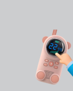 Bebek Telsizi LCD Ekran VOX İki Yönlü İletişim USB Şarj Hafif - Görsel 2