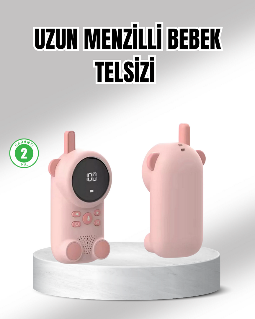 1242039_1-175.png Uzun Menzilli Bebek Telsizi 1-3 Km Çekim 22 Kanal LCD Ekran VOX Şarjlı - Görsel 1
