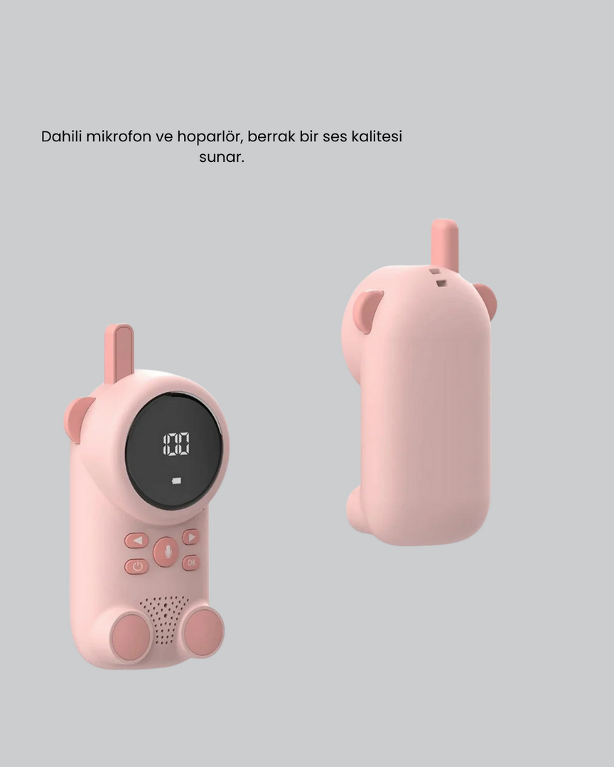 1242039_5-175.png Uzun Menzilli Bebek Telsizi 1-3 Km Çekim 22 Kanal LCD Ekran VOX Şarjlı - Görsel 3